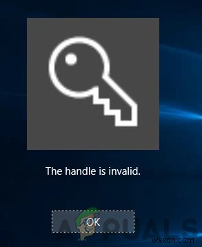 फिक्स:विंडोज 10 में लॉग इन करते समय हैंडल अमान्य त्रुटि संदेश है 