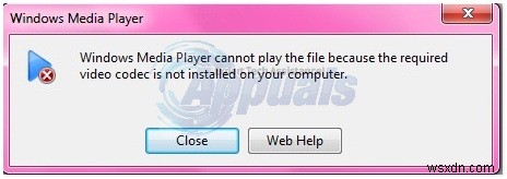 FIX:Windows Media Player पर .mov फ़ाइलें नहीं चला सकता 