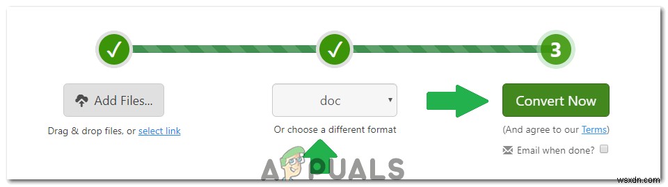कैसे करें:पेज फाइल को Doc या DOCX में बदलें 