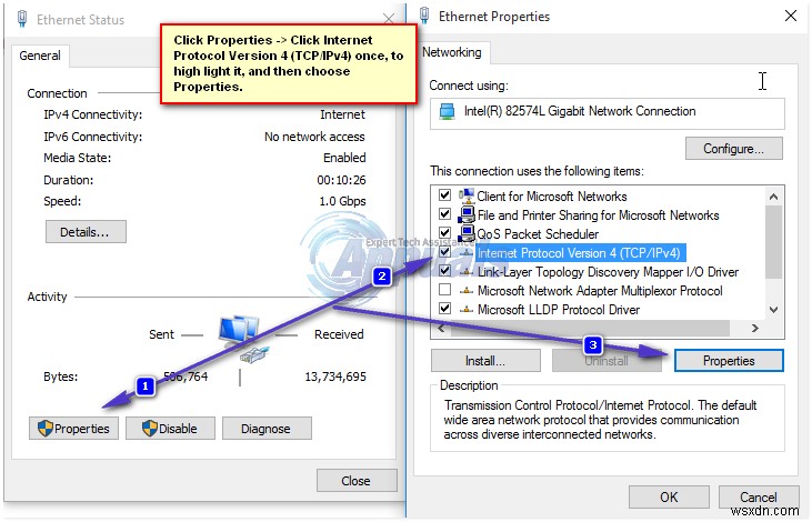 FIX:IP पता रीसेट करने और बदलने के चरण 