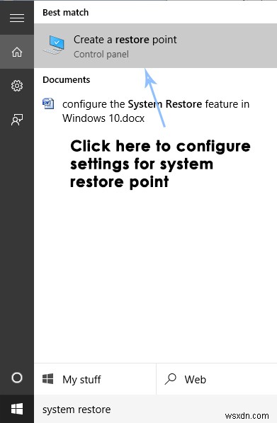 कैसे करें:विंडोज 10 में सिस्टम रिस्टोर को कॉन्फ़िगर करें 