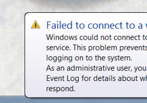 फिक्स:विंडोज सेवा से कनेक्ट करने में विफल 