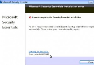फिक्स:त्रुटियाँ 0x80070643 और 0x8004ff82 