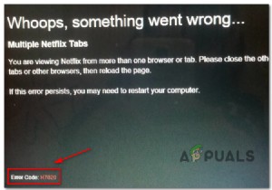 नेटफ्लिक्स त्रुटि कोड H7020 को कैसे ठीक करें? 