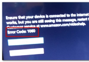 अमेज़न प्राइम एरर कोड 1060 को कैसे ठीक करें? 