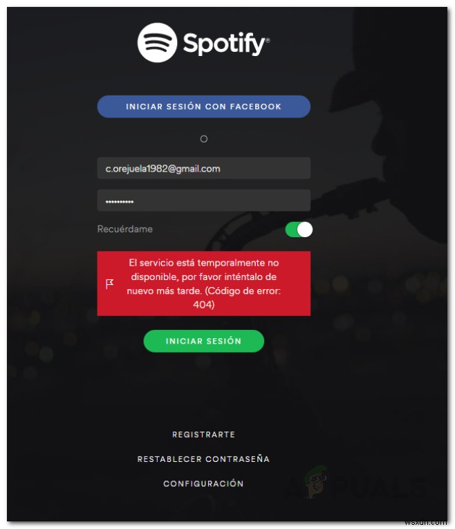 Spotify लॉगिन त्रुटि 404:समस्या निवारण 