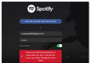 Spotify लॉगिन त्रुटि 404:समस्या निवारण 