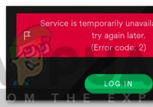 Spotify त्रुटि कोड 2 को कैसे ठीक करें? 