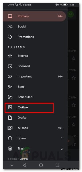 [फिक्स] जीमेल आउटबॉक्स फोल्डर में फंस गए ईमेल 