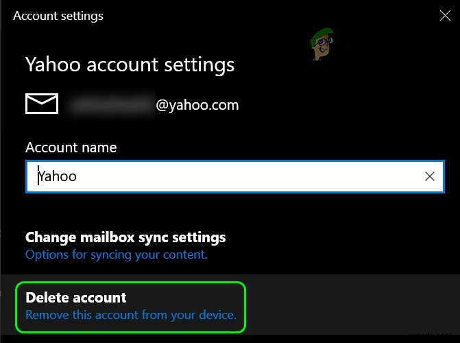 ठीक करें:Windows 10 मेल ऐप में Yahoo मेल सेट करते समय त्रुटि कोड 0x8019019a