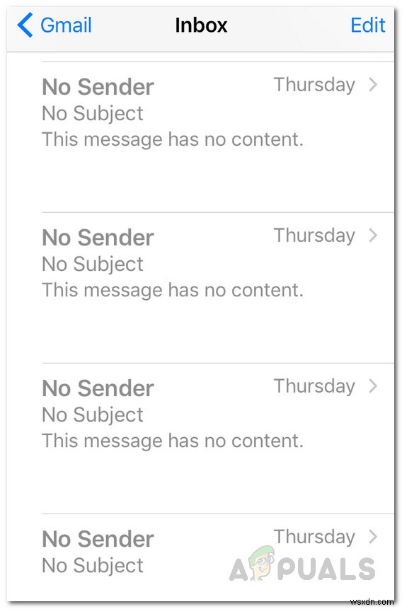 iOS मेल नो सेंडर नो सब्जेक्ट इश्यू को कैसे ठीक करें