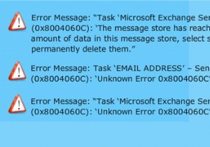 फिक्स:आउटलुक त्रुटि 0x8004060c 