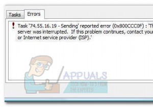 फिक्स:विंडोज लाइव मेल एरर आईडी 0x800ccc0f 