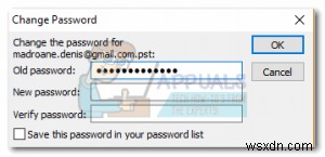 आउटलुक डेटा फ़ाइल से पासवर्ड कैसे जोड़ें या निकालें