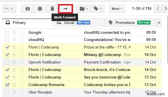 Gmail में एकाधिक ईमेल कैसे अग्रेषित करें