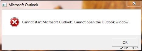 फिक्स:माइक्रोसॉफ्ट आउटलुक शुरू नहीं कर सकता 