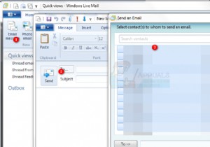 Windows Live Mail 2012 में एकाधिक ईमेल कैसे भेजें