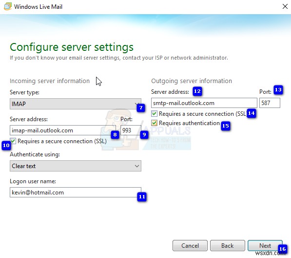 Windows Live मेल सर्वर त्रुटि 3219 (0x8DE00005) को कैसे ठीक करें