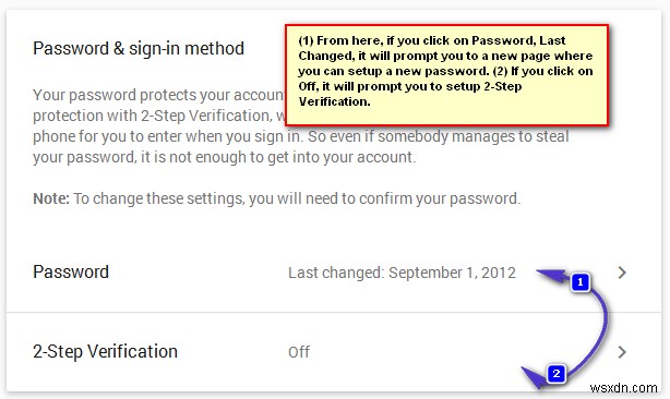 कैसे करें:अपना जीमेल पासवर्ड बदलें