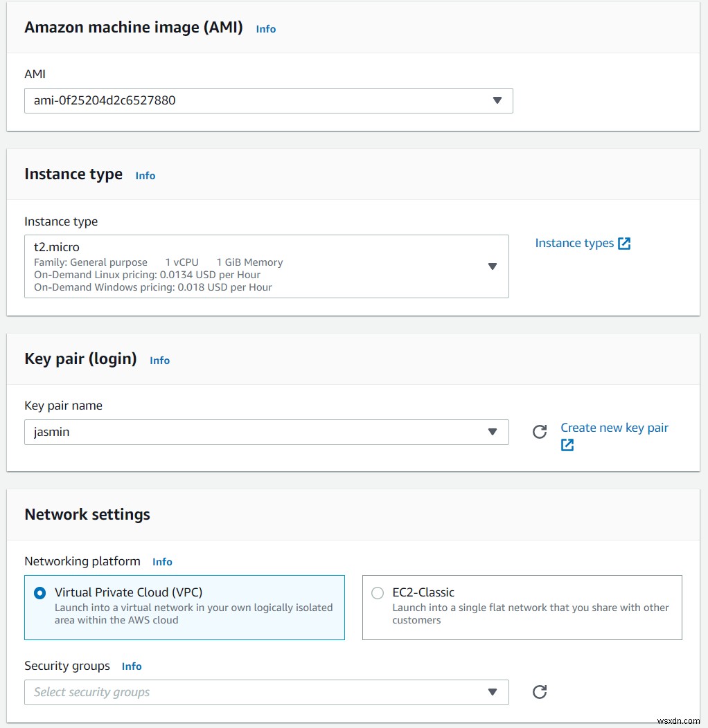 Amazon EC2 इंस्टेंस से टेम्प्लेट कैसे बनाएं 