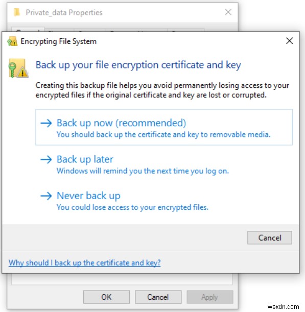 एन्क्रिप्टिंग फाइल सिस्टम (EFS) का उपयोग करके विंडोज 10 में फाइलों और फ़ोल्डरों को कैसे एन्क्रिप्ट करें 