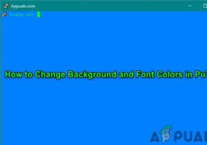 PuTTy को अनुकूलित करें:PuTTy में पृष्ठभूमि और फ़ॉन्ट रंग बदलें 