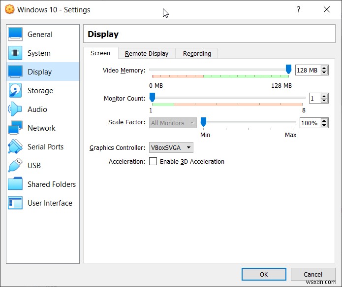 Oracle VM VirtualBox में वर्चुअल मशीन को कॉन्फ़िगर करें 