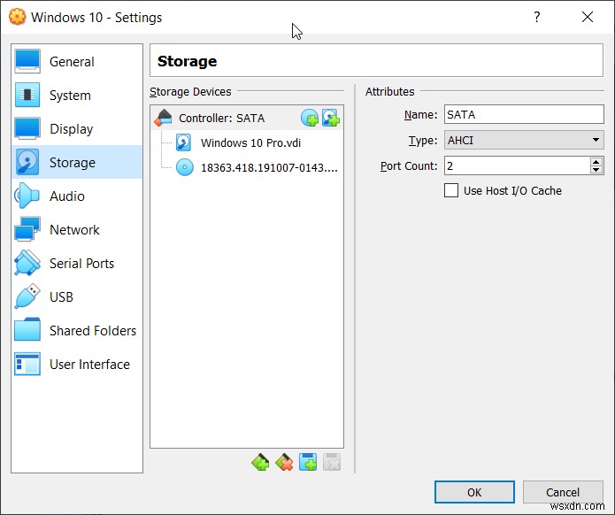 Oracle VM VirtualBox में वर्चुअल मशीन को कॉन्फ़िगर करें 