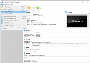 Oracle VM VirtualBox पर VMs को निर्यात और आयात करें