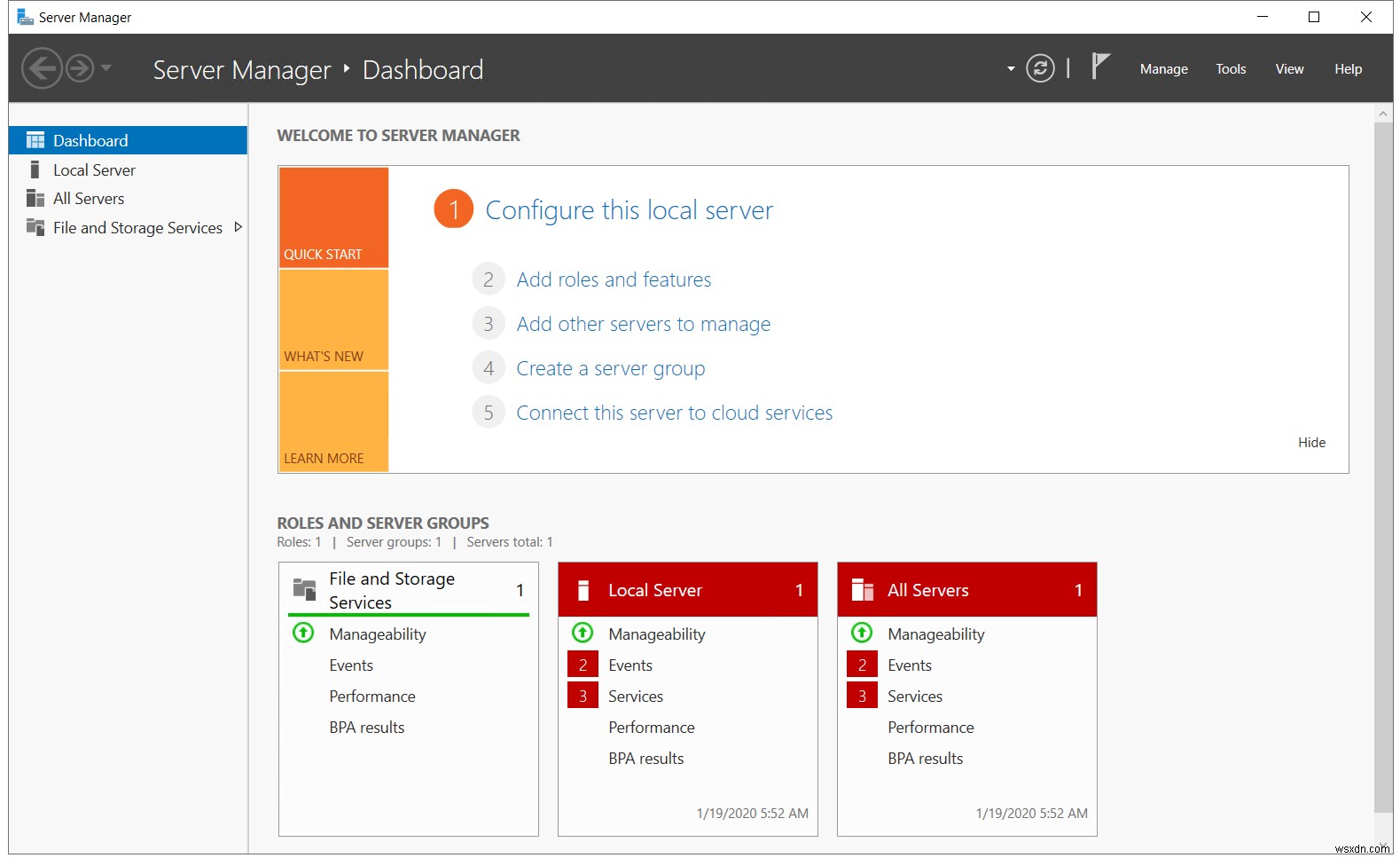 Windows Server 2019 में Hyper-V रोल इंस्टाल करें