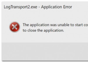 LogTransport2.exe एप्लिकेशन त्रुटि को कैसे ठीक करें 