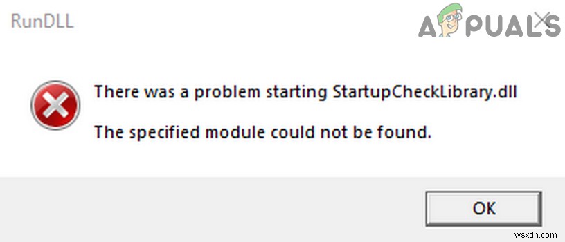फिक्स:StartUpCheckLibrary.dll गुम है 