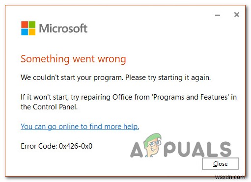 Microsoft त्रुटि कोड को कैसे ठीक करें 0x426-0x0 