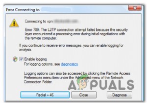 विंडोज 7/10 पर वीपीएन त्रुटि 789 