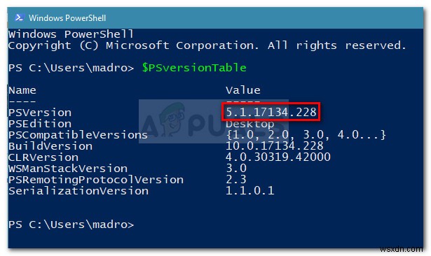 Windows 10, 8 और 7 पर Powershell संस्करण की जाँच कैसे करें 