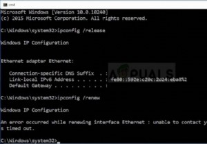 फिक्स:विंडोज 7, 8, 10 . पर अपने डीएचसीपी सर्वर त्रुटि से संपर्क करने में असमर्थ 