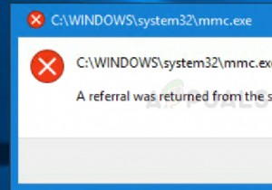 फिक्स:विंडोज 7, 8 और 10 पर सर्वर त्रुटि से एक रेफरल लौटाया गया था 