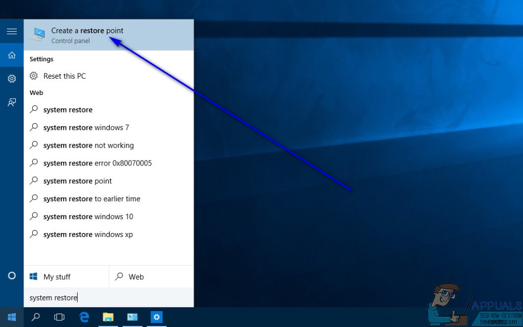 विंडोज 7/8 और 10 . पर सिस्टम रिस्टोर प्वाइंट कैसे बनाएं 