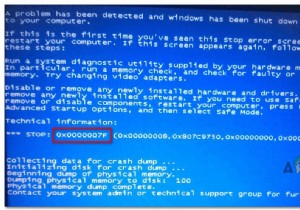 0x0000007F बीएसओडी (मौत की नीली स्क्रीन) को कैसे ठीक करें 