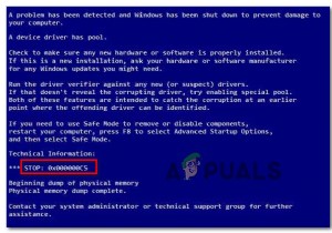 बीएसओडी स्टॉप एरर को कैसे ठीक करें 0X000000C5 
