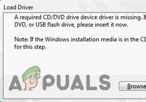 फिक्स: एक आवश्यक सीडी / डीवीडी ड्राइव डिवाइस ड्राइवर गुम है  त्रुटि संदेश एक यूएसबी से विंडोज 7 स्थापित करते समय 