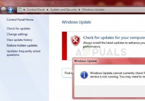 फिक्स:विंडोज अपडेट सेवा नहीं चल रही है 