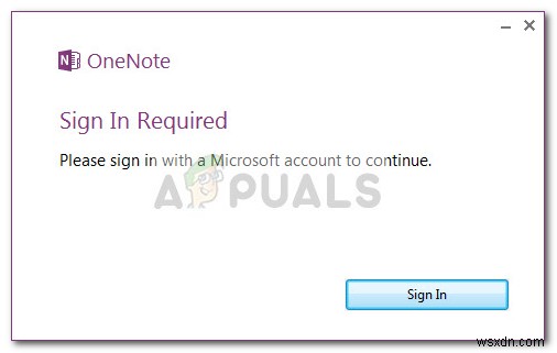 फिक्स:विंडोज 7 में OneNote पर  साइन इन आवश्यक  