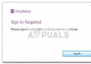फिक्स:विंडोज 7 में OneNote पर  साइन इन आवश्यक  
