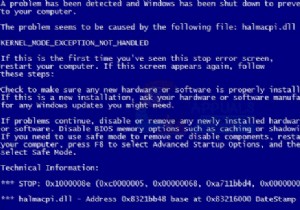 फिक्स:विंडोज 7 ब्लू स्क्रीन एरर halmacpi.dll, ntkrnlpa.exe, tcp.sys 