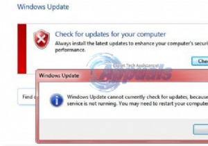 फिक्स:विंडोज 7 वर्तमान में अपडेट की जांच नहीं कर सकता 