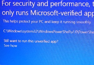 Windows 10 पर  PowerShell.exe एक Microsoft-सत्यापित ऐप नहीं है  को कैसे ठीक करें? 