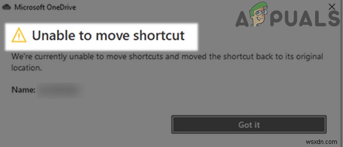 OneDrive में  शॉर्टकट को स्थानांतरित करने में असमर्थ  का समाधान कैसे करें? 