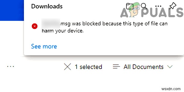 SharePoint से  .msg  ईमेल अटैचमेंट डाउनलोड करते समय सुरक्षा त्रुटि कैसे निकालें? 