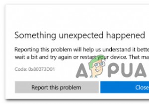 त्रुटि 0x80073D01 विंडोज 10 स्टोर ऐप्स को इंस्टॉल या अनइंस्टॉल करना 